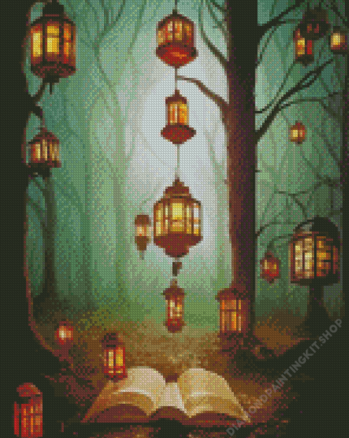 Magical Forest Lanterns Diamond Painting