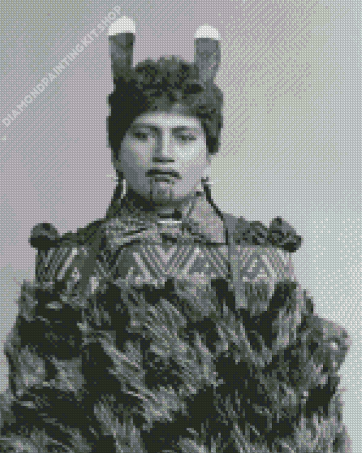 Maori Woman With Moko Diamond Painting