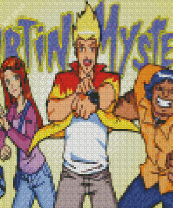 Martin Mystery Characters Poster Diamond Painting