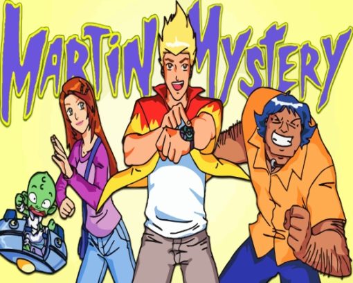 Martin Mystery Characters Poster Diamond Painting