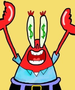 Mr Krabs Art Diamond Painting