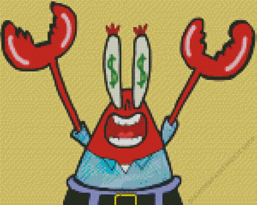 Mr Krabs Art Diamond Painting