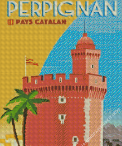 Perpignan France Poster Diamond Painting