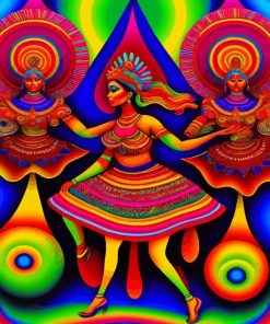 Psychedelic Dancers Diamond Painting