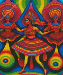 Psychedelic Dancers Diamond Painting