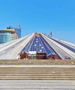 Pyramid Of Tirana Diamond Painting