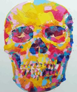 Rainbow Head Skull Diamond Painting