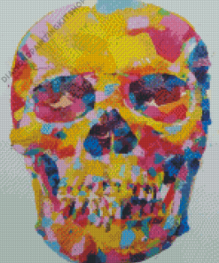 Rainbow Head Skull Diamond Painting