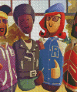 Rec Room Game Characters Diamond Painting