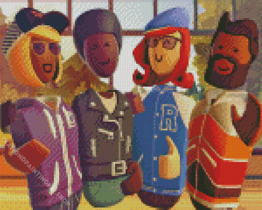 Rec Room Game Characters Diamond Painting