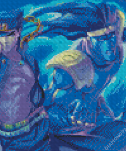 Star Platinum And Jotaro Jojo Adventure Diamond Painting