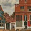 The Little Street by Johannes Vermeer Diamond Painting