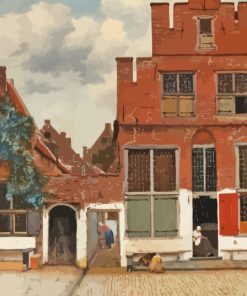 The Little Street by Johannes Vermeer Diamond Painting