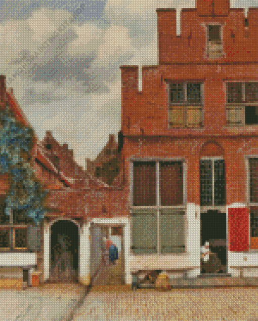 The Little Street by Johannes Vermeer Diamond Painting