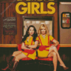 Two Broke Girls Sitcom Poster Diamond Painting