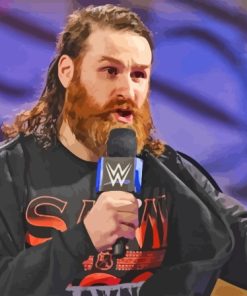 Wrestler Sami Zayn Diamond Painting