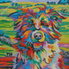 beautiful dog with landscape Steven brown Diamond Painting