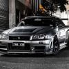 Black And White R34 Skyline Diamond Painting