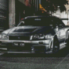 Black And White R34 Skyline Diamond Painting