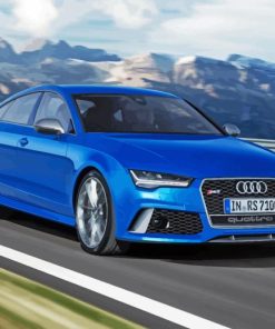 Blue Audi RS7 Diamond Painting