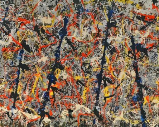 Blue Poles By Jackson Pollock Diamond Painting