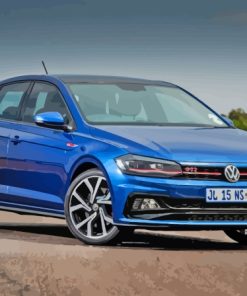 Blue VW Polo GTI Diamond Painting