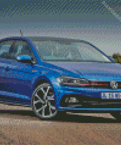 Blue VW Polo GTI Diamond Painting