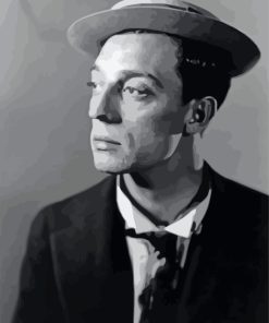 Buster Keaton Portrait Diamond Painting