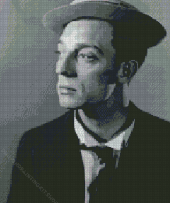 Buster Keaton Portrait Diamond Painting