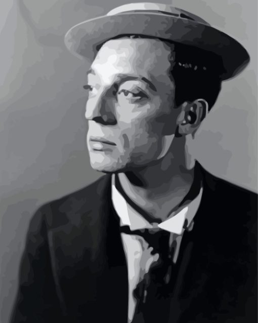 Buster Keaton Portrait Diamond Painting