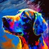 Colorful Abstract Dobermann dog Diamond Painting