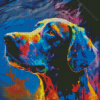 Colorful Abstract Dobermann dog Diamond Painting