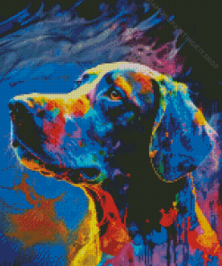 Colorful Abstract Dobermann dog Diamond Painting