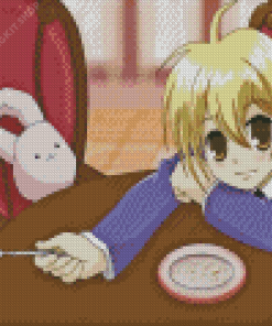 Honey Senpai On Table Diamond Painting