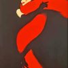 Illustration Rene Gruau Red And Black Diamond Painting