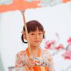 Little Chinese Girl Holding Umbrella Diamond Painting