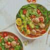 Meatball Laksa Dish Diamond Painting