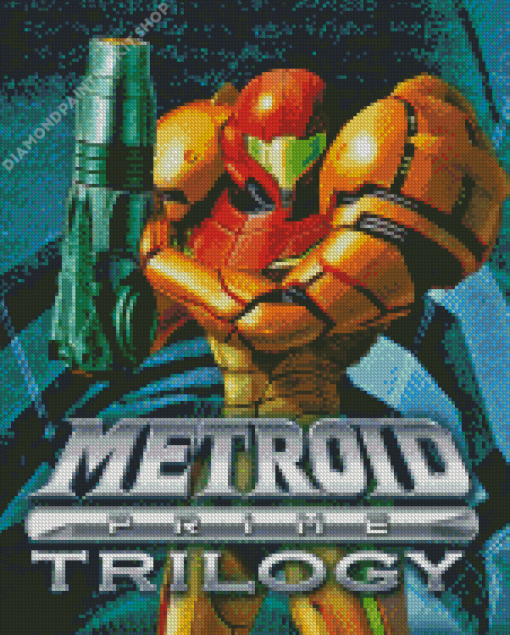 Metroid Prime Video Game Poster Diamond Painting