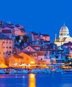 Port Sibenik Croatia Diamond Painting