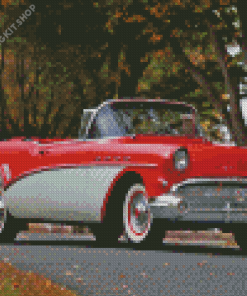 Red 1957 Buick Diamond Painting