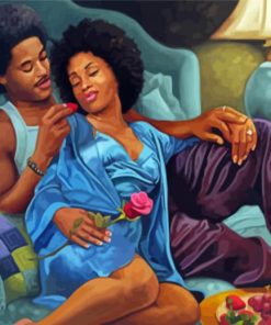 Romantic Black Couple Diamond Painting