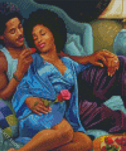 Romantic Black Couple Diamond Painting