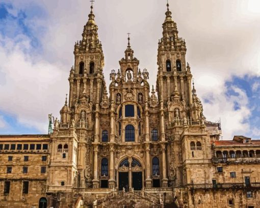 Spain Santiago De Compostela Diamond Painting