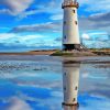 Talacre Lighthouse Water Reflection Diamond Painting