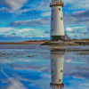 Talacre Lighthouse Water Reflection Diamond Painting