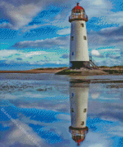 Talacre Lighthouse Water Reflection Diamond Painting