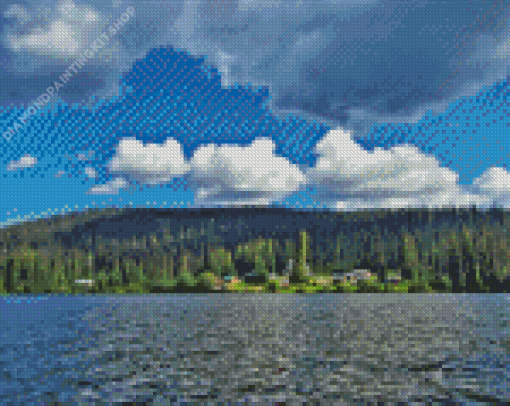 Tranquille Lake Diamond Painting