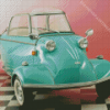 Vintage Blue Bubble Car Diamond Painting