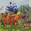 Clash of Clans Game Diamond Painting