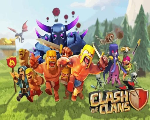 Clash of Clans Game Diamond Painting